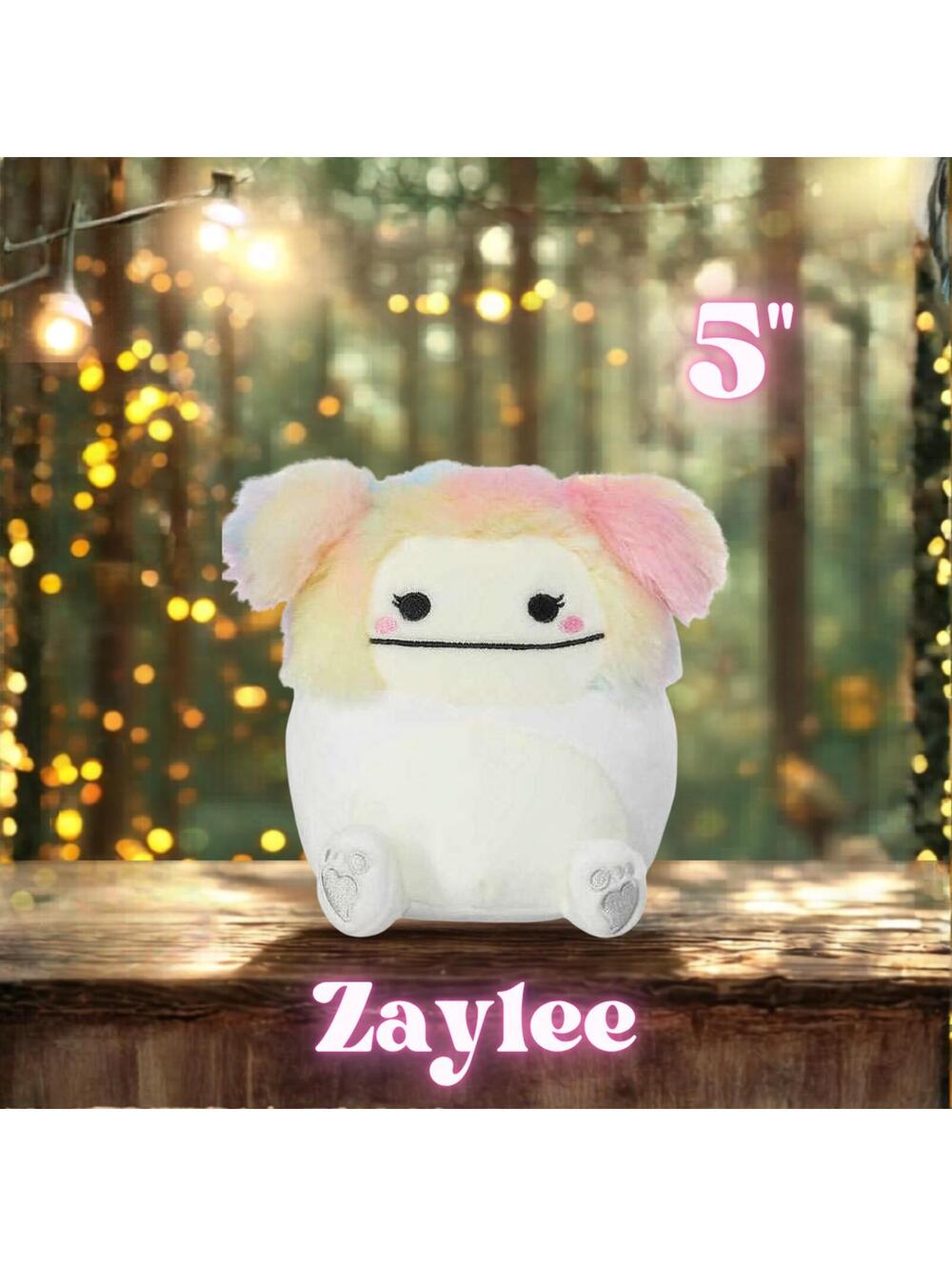 NWOT Squishmallows Zaylee the White Bigfoot 5"